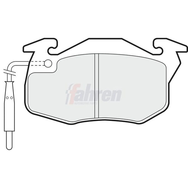 Fahren Front Brake Pad Set fits Citroën C15 Box Body/Mpv 1986-2005 1.8 1.9