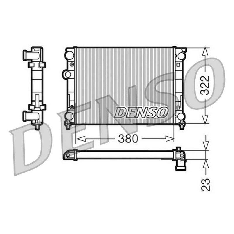 Denso Engine Radiator fits Ligier Be Up 2002-2006 0.5