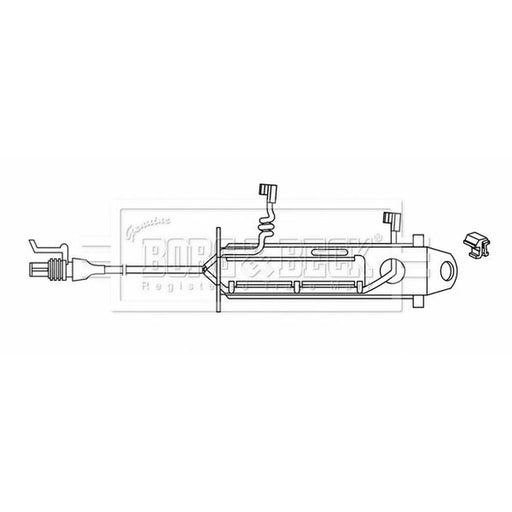 Borg & Beck Brake Pad Wear Sensor Front BWL33083