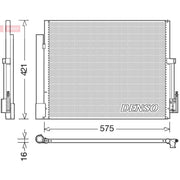 Denso Air Conditioning Condenser fits Opel Meriva B 2010-2017 1.3 1.4 1.6 1.7