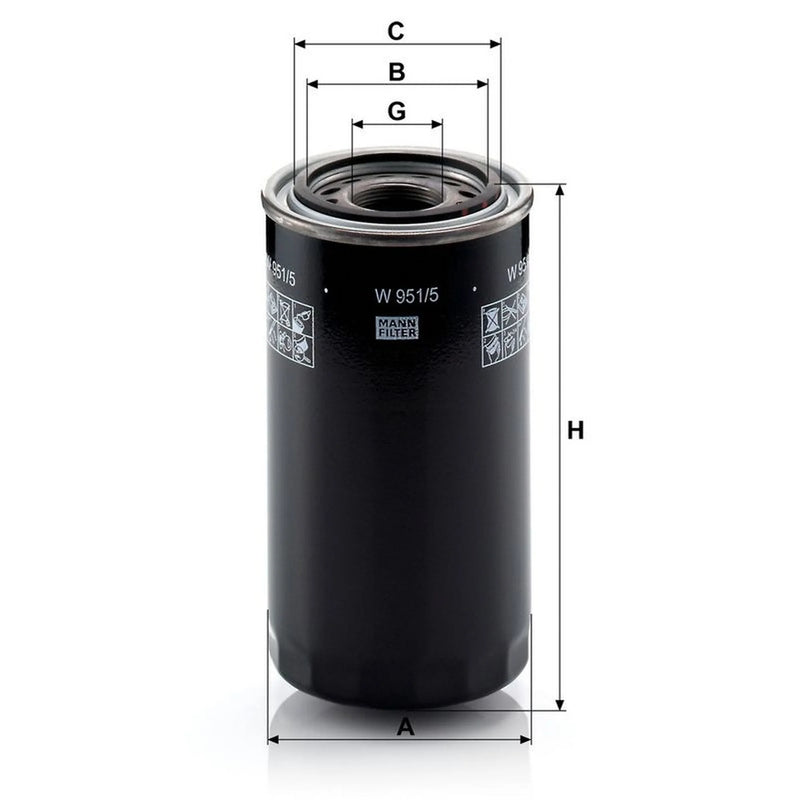 MANN-FILTER Automatic Transmission Hydraulic Filter W 951/5