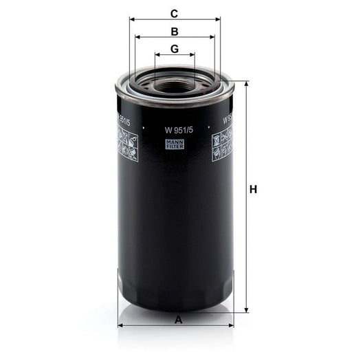 MANN-FILTER Automatic Transmission Hydraulic Filter W 951/5