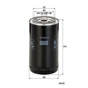 MANN-FILTER Engine Oil Filter W 950/71
