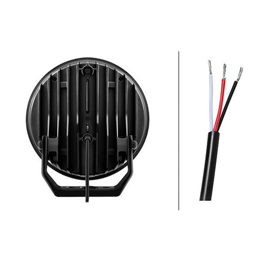 Hella Spotlight Vf Blade Aux. Chrome 9 Round W Po R 25 frontal sided 1FJ 357 1FJ 357 199-001