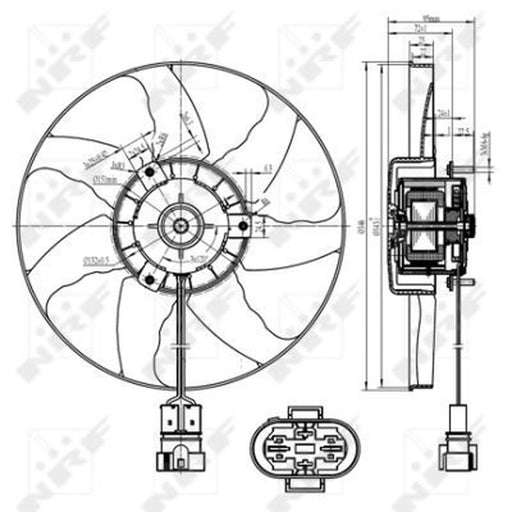 NRF Engine Cooling Fan 47428