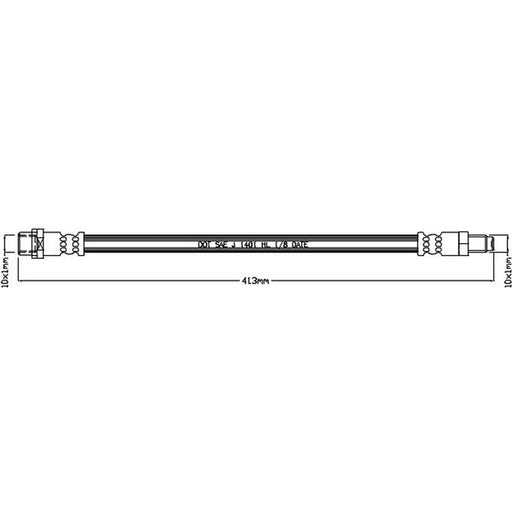 Abtex Brake Hydraulic Hose Line Right ABH1257