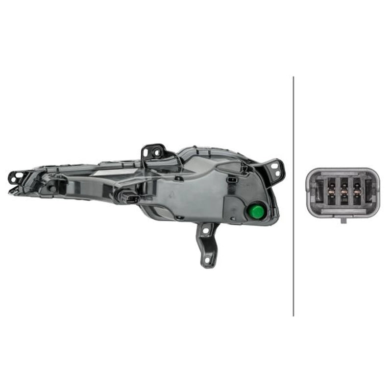 Hella Direction Indicator Light Right Front 2BA 013 163-021