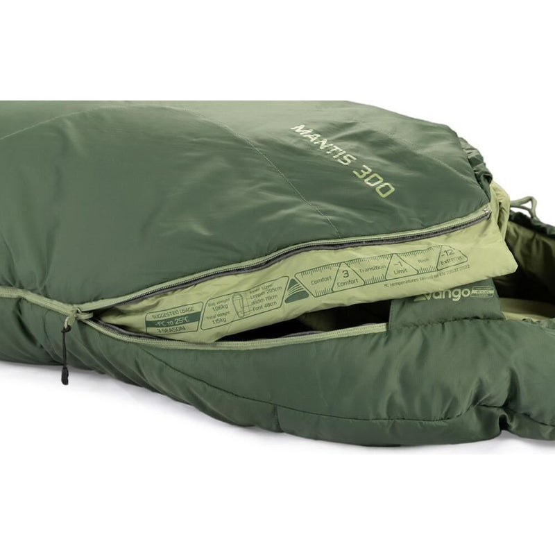 Vango Mantis 300 Sleeping Bag Pine Green - Vango - Van Life Living