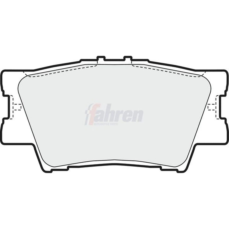 Fahren Rear Brake Pad Set fits Toyota Rav 4 III 2005-2013 2.0 2.2