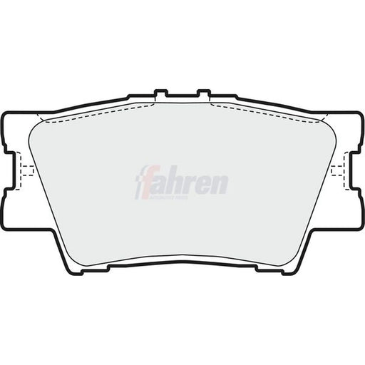 Fahren Rear Brake Pad Set fits Toyota Rav 4 III 2005-2013 2.0 2.2