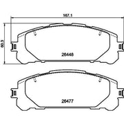 Mintex Front Brake Pad Set MDB3500