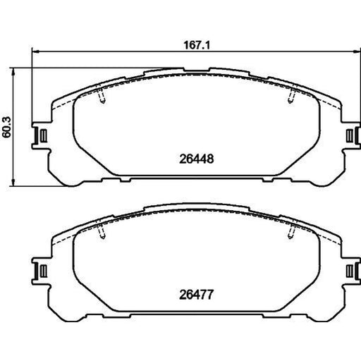 Mintex Front Brake Pad Set MDB3500