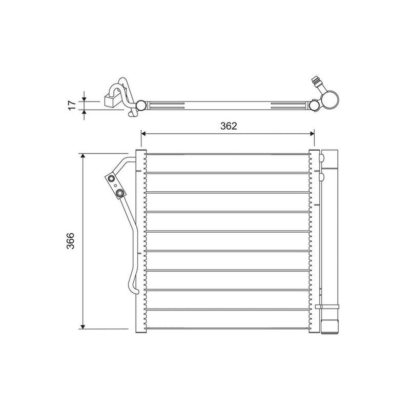 Valeo Air Conditioning Condenser 817801