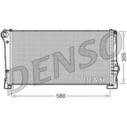 Denso Engine Radiator fits Fiat Idea 2004-2005 1.3