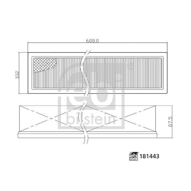 Febi Cabin Air Filter (Pollen Filter) 181443