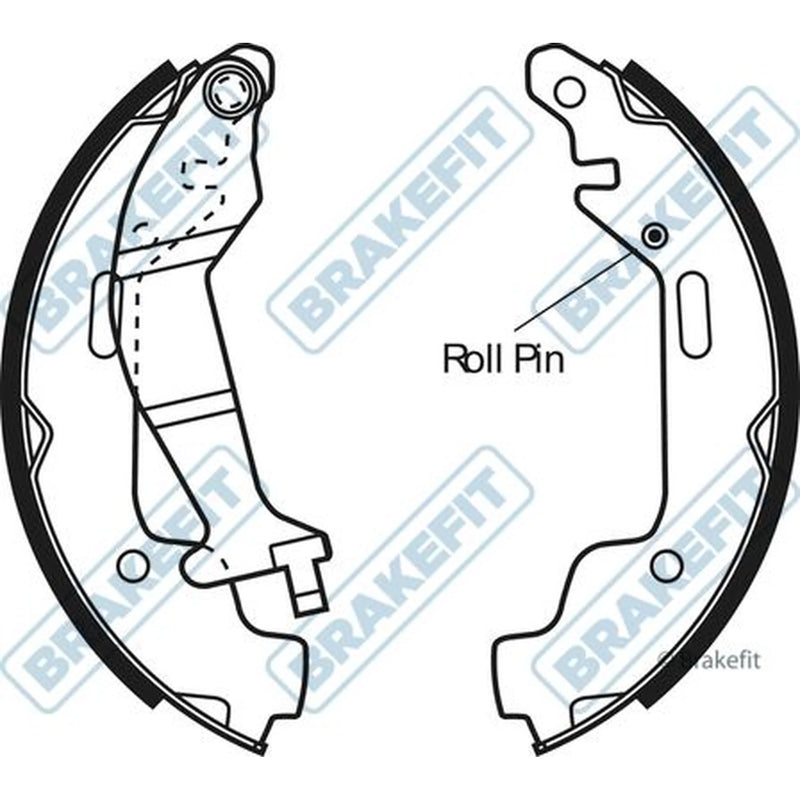 Apec Brake Shoe Set Axle Kit BSH1110