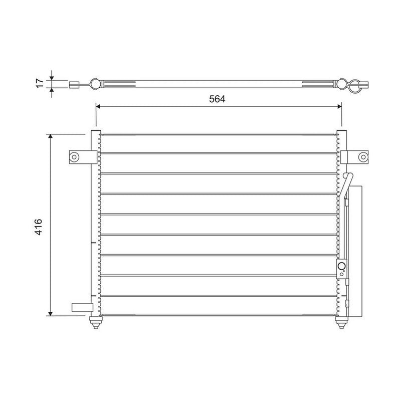 Valeo Air Conditioning Condenser 818061