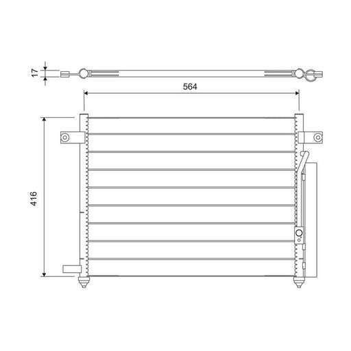 Valeo Air Conditioning Condenser 818061