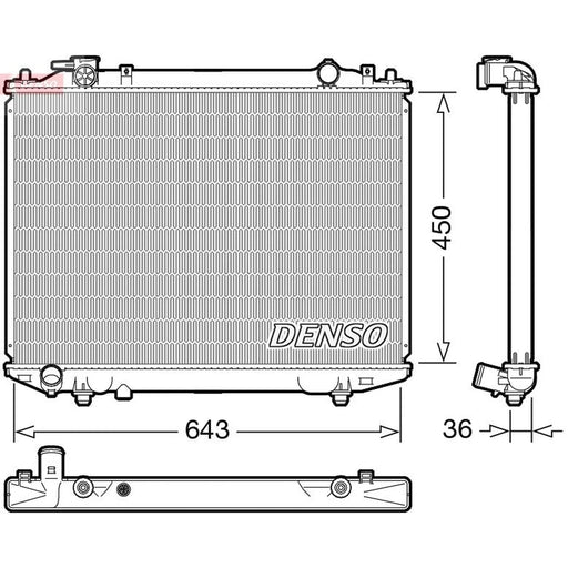Denso Engine Radiator DRM44047