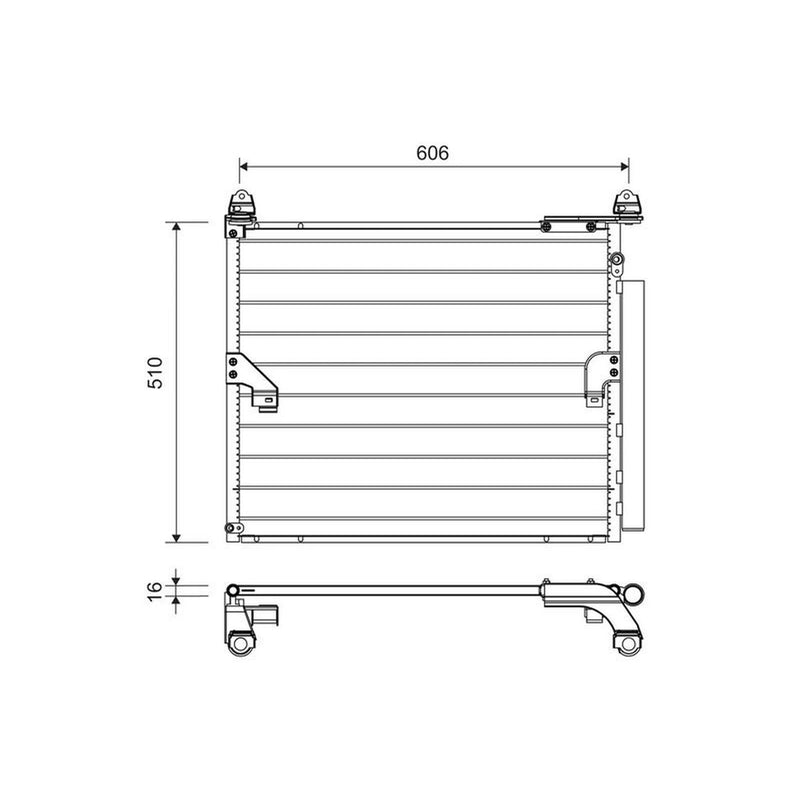 Valeo Air Conditioning Condenser 822717