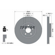 Textar 2 x Vented Front Brake Discs 92326103-x2