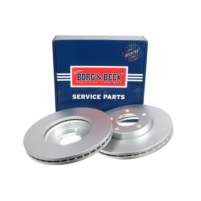 Borg & Beck 2 x Vented Front Brake Discs BBD4447-x2