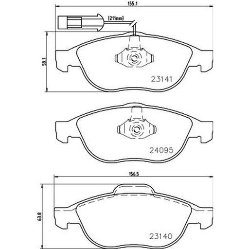 Mintex Front Brake Pad Set MDB2132