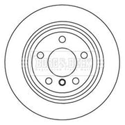 Borg & Beck 2 x Vented Rear Brake Discs BBD5259-x2