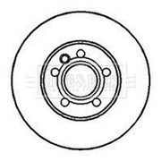 Borg & Beck 2 x Vented Front Brake Discs BBD4071-x2
