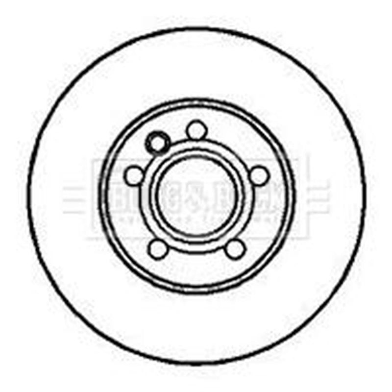 Borg & Beck 2 x Vented Front Brake Discs BBD4071-x2