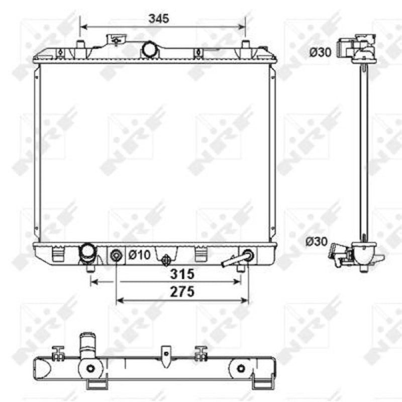 NRF Engine Radiator 53158