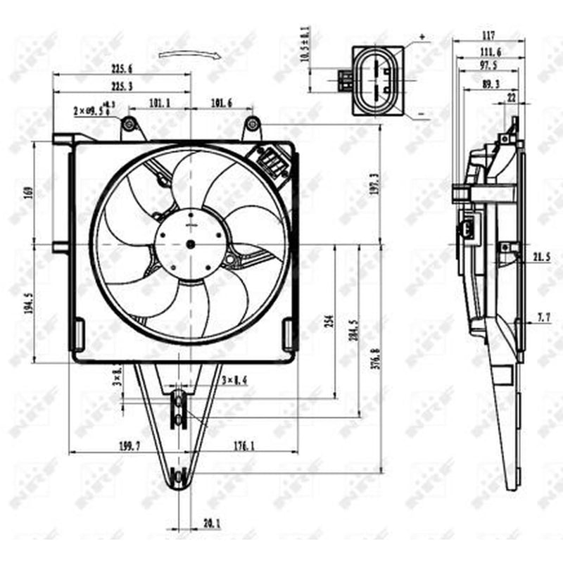 NRF Engine Cooling Fan 47431