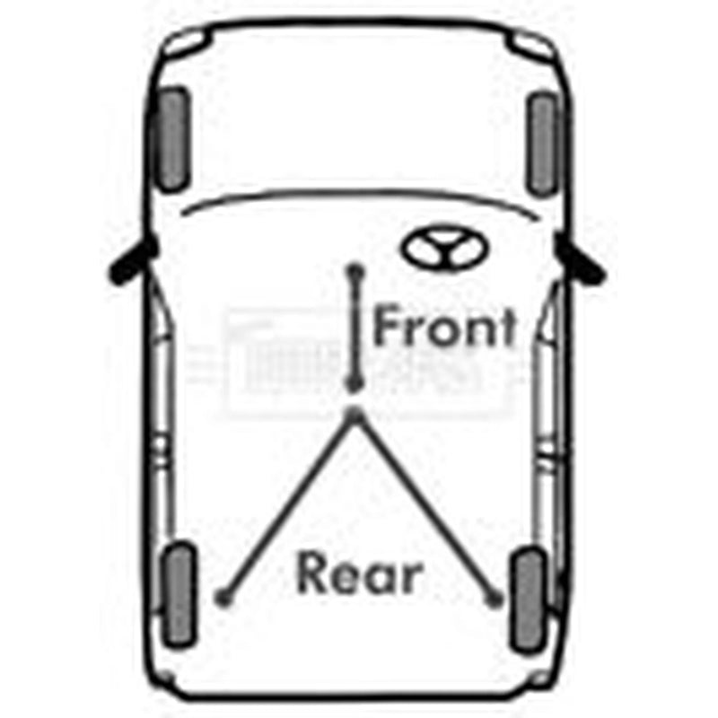 Borg & Beck Handbrake Cable Front BKB3794
