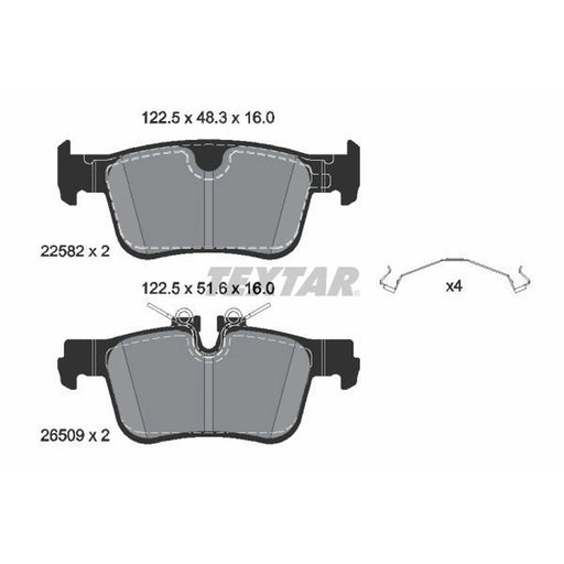 Textar Rear Brake Pad Set 2258201