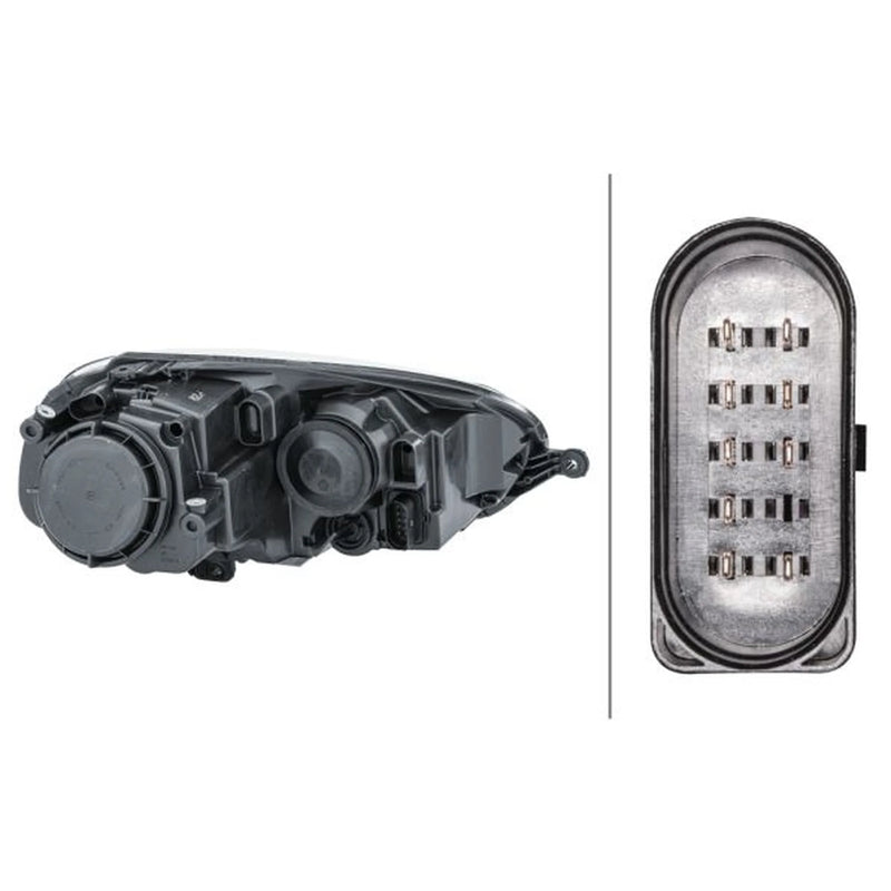 Hella Headlight Headlamp H7/H7 Left 1EG 247 007-611