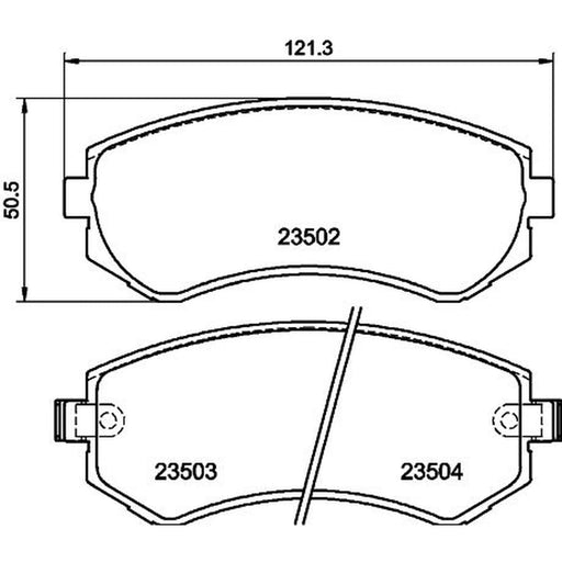 DON Front Brake Pad Set PCP1414