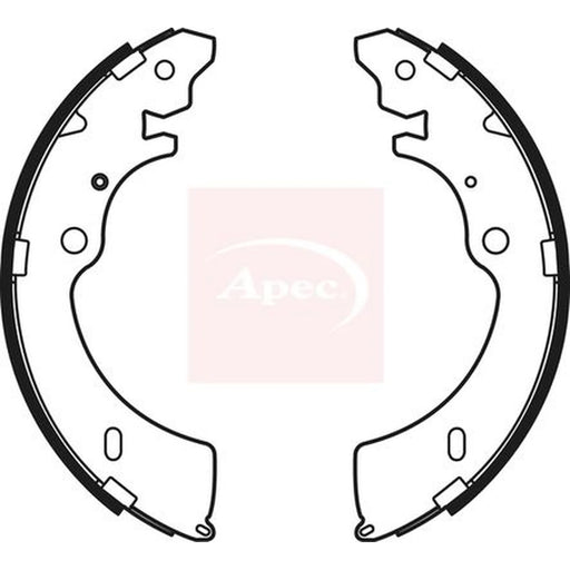 Apec Brake Shoe Set Axle Kit SHU783