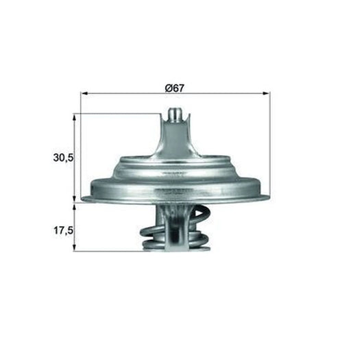 Mahle Thermostat,Coolant TX 54 71D