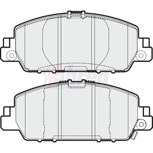 Fahren Front Brake Pad Set fits Honda Accord IX 2012 on 3.5