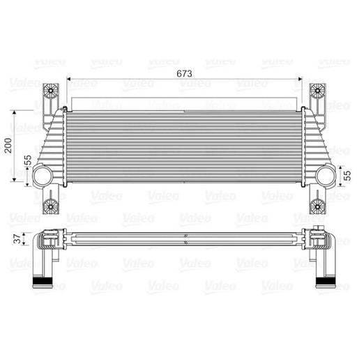 Valeo Intercooler (Charge Air Cooler) 818352