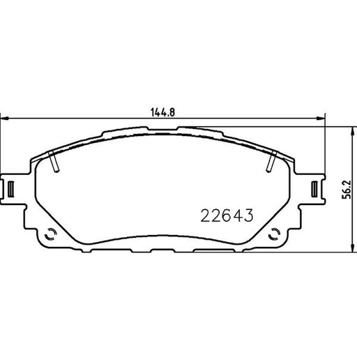 DON Brake Pad Set PCP1611