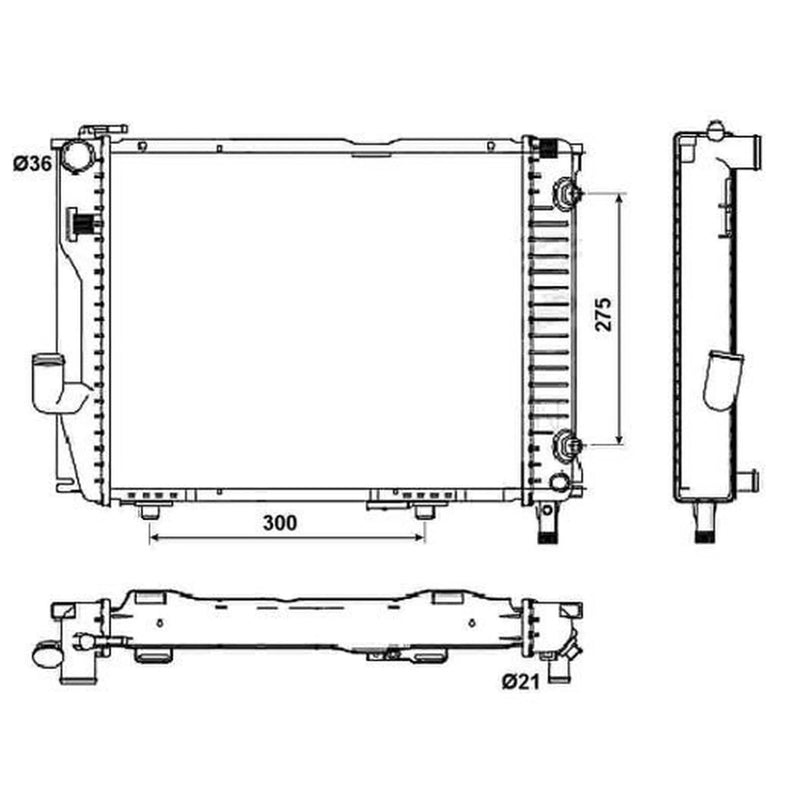 NRF Engine Radiator 53030