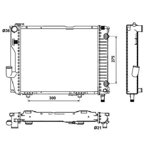 NRF Engine Radiator 53030