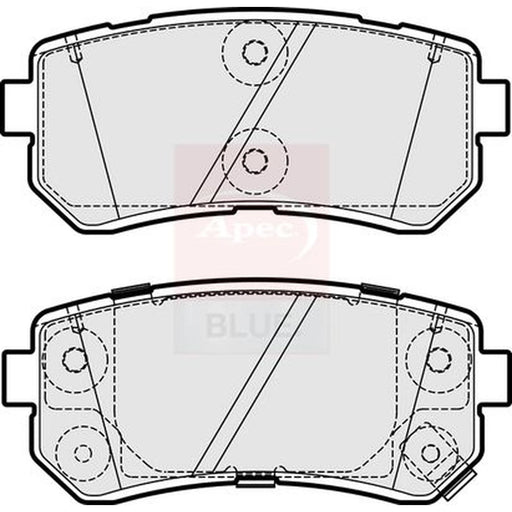 Apec Rear Brake Pad Set PD3846