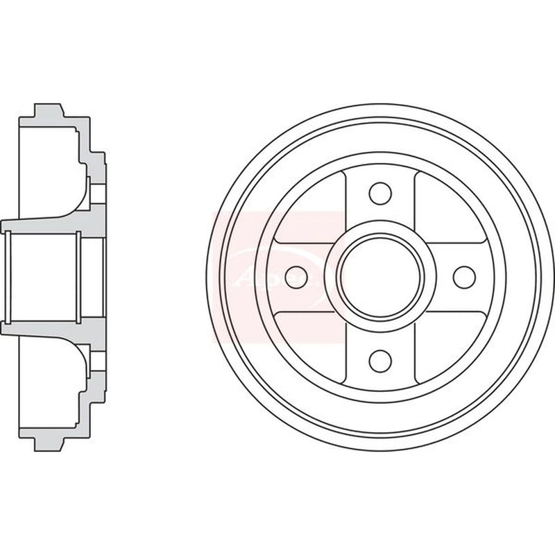 Apec Brake Drum Assembly Rear DRM9970
