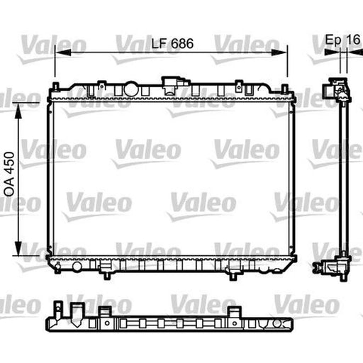 Valeo Engine Radiator 735063