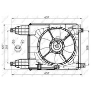 NRF Engine Cooling Fan 47537