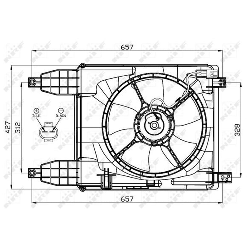 NRF Engine Cooling Fan 47537