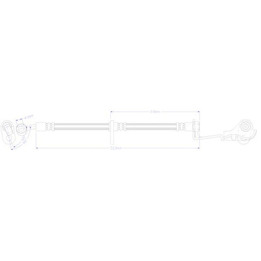 Juratek Brake Hydraulic Hose Line Front Right JBH1759R