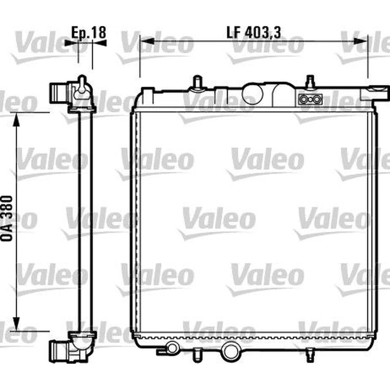 Valeo Engine Radiator 732885